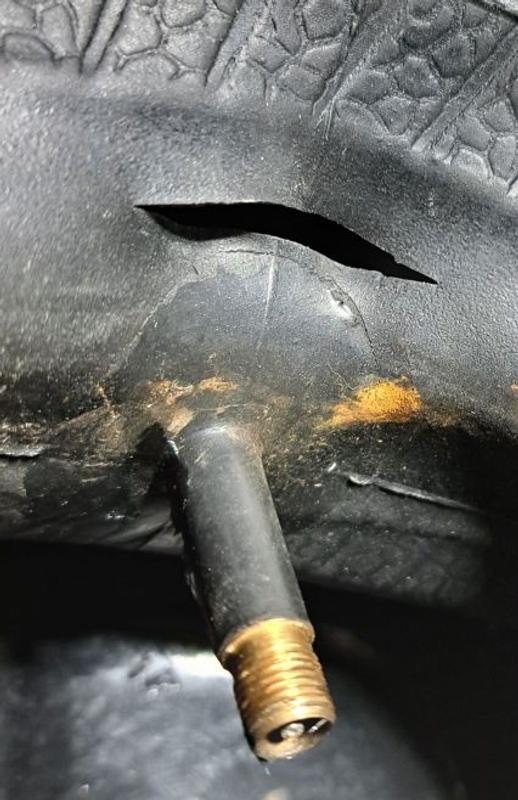 Wheelbarrow Inner Tube with Hole