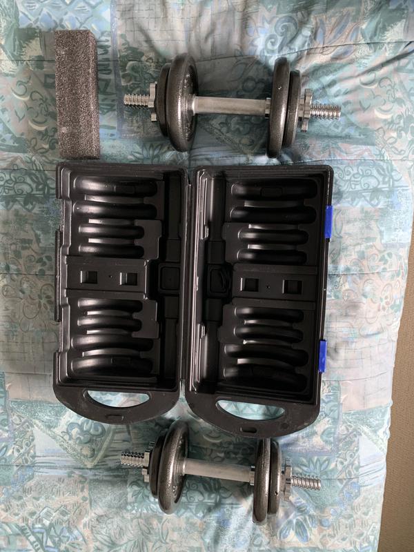 weights put together, with all the weights on the bars