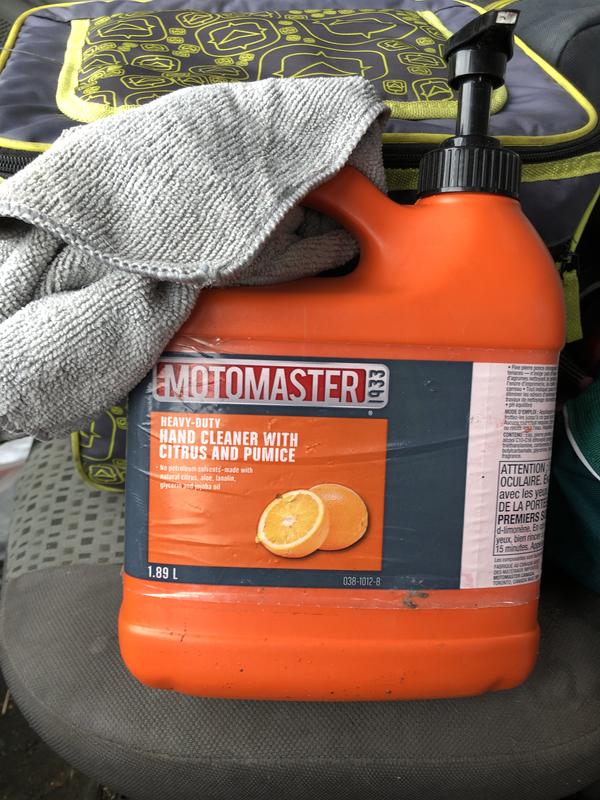 Just wipe off hands or window even spills and throw in the wash when u get home or the end of the week