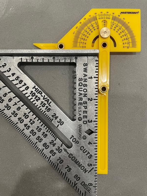 Mastercraft Protractor/Angle Finder, Rust Resistant, X 2in X 3/16in