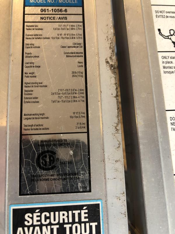 Old ladder, model 061-1056-6