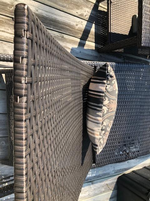 Top of chair frame is tearing too.  Random tears all over.