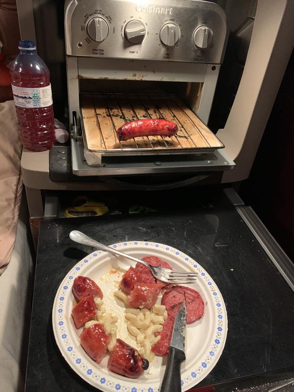 Sausage for supper was delicious.