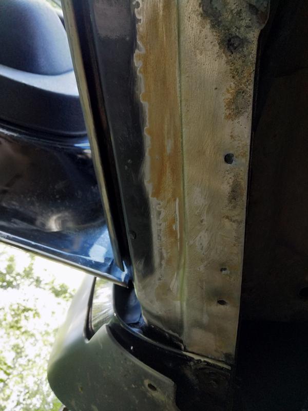 Previously cleaned surface treated with RustConverter