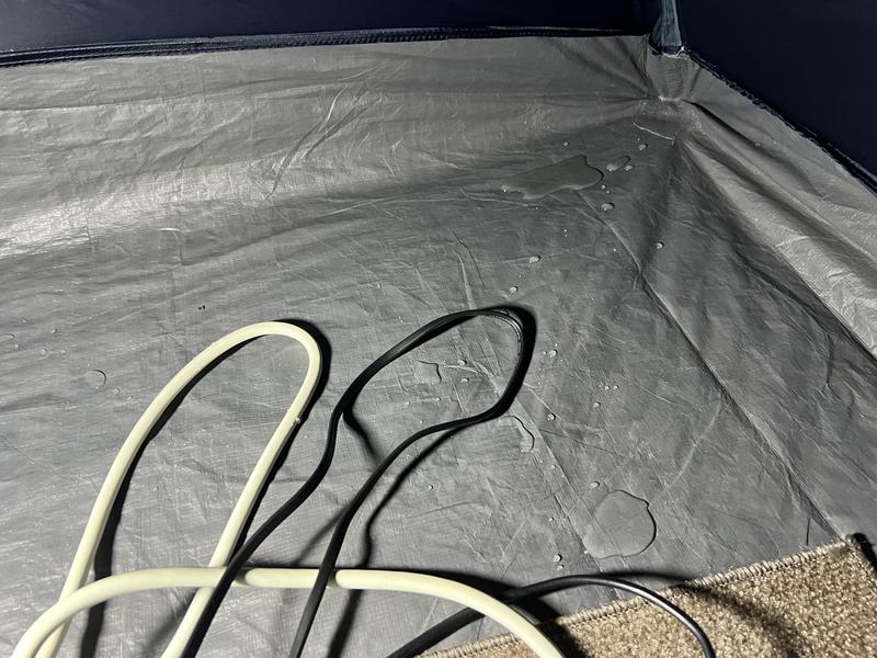 The whole parameter was full of water.