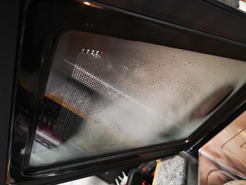 Steam stays on doors for hours