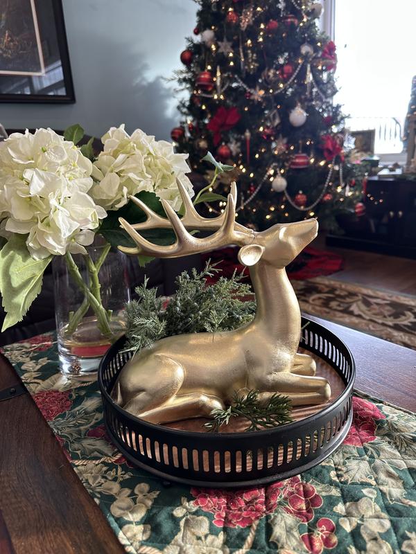 On my coffee table, close to Christmas tree