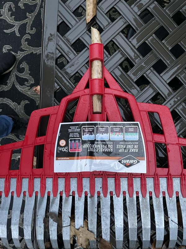 Closer up look of snapped rake