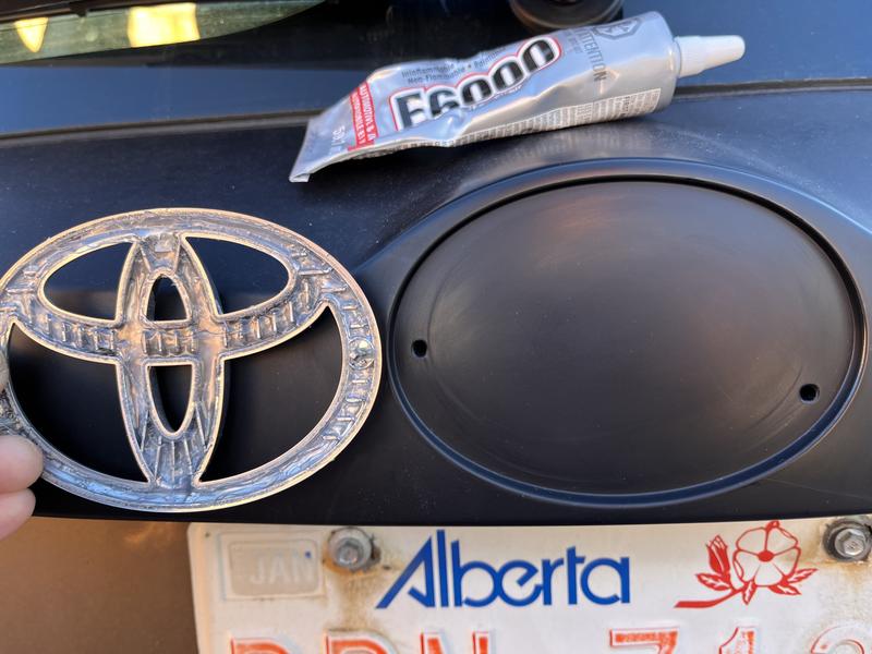 use to fill the crevices of the emblem and cure it for 3 days