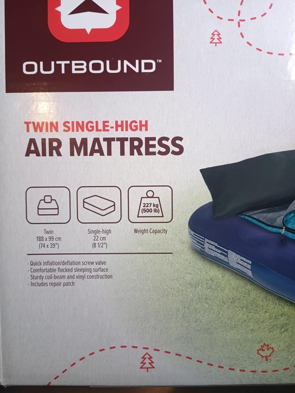 Box says "Quick inflation/deflation screw valve" which it does not have.