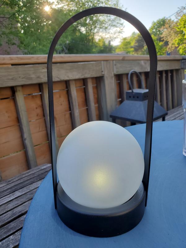 Slightly cooler than it appears in this picture, but just as useless light output (yes, it's been tested in the dark)