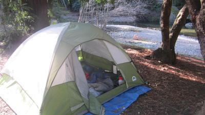 on the big sur river, in big sur, california
