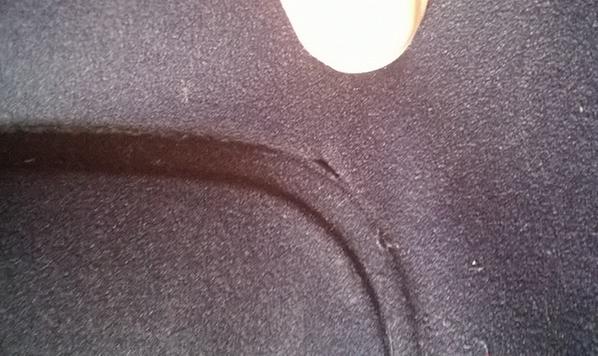 Tear on the soft face (upper face)