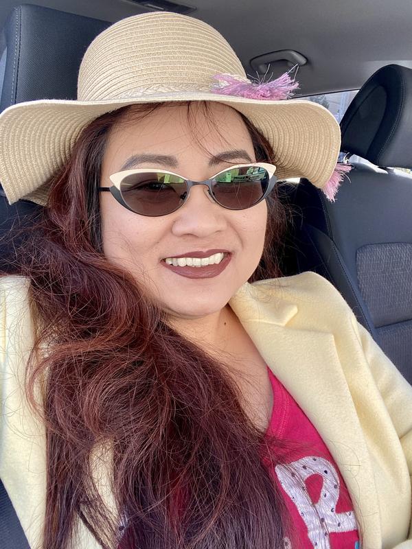 Eating chocolate while on the road!!