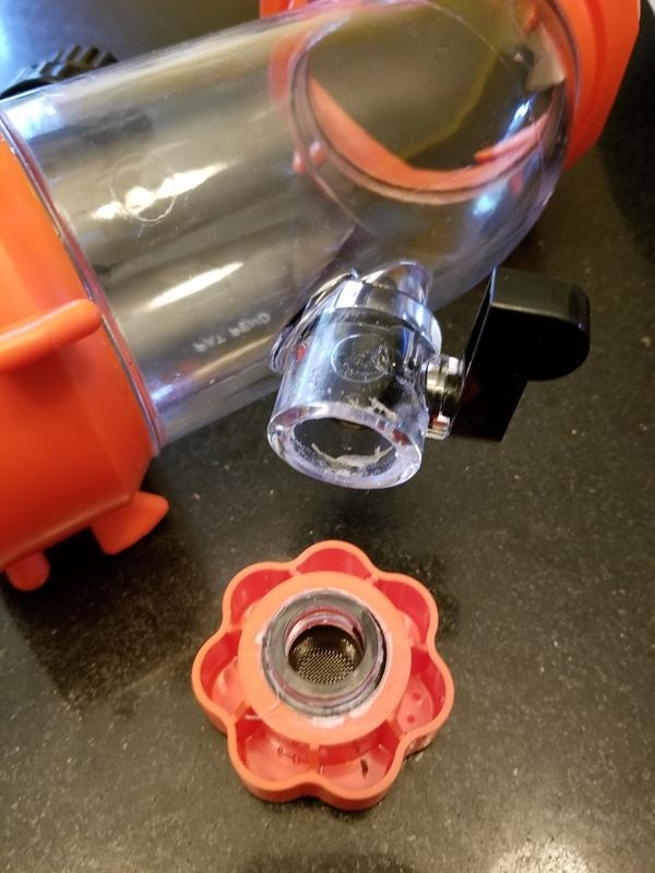 Adhesive failure on hose inlet