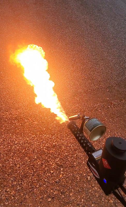 Made me smile, butane cans worked great as the small ignition flame on my flamethrower