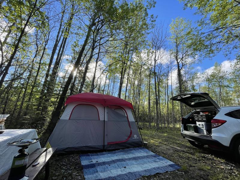 Outbound Hangout 3-Season, 6-Person Camping Cabin Tent w/ Rain Fly & Carry  Bag