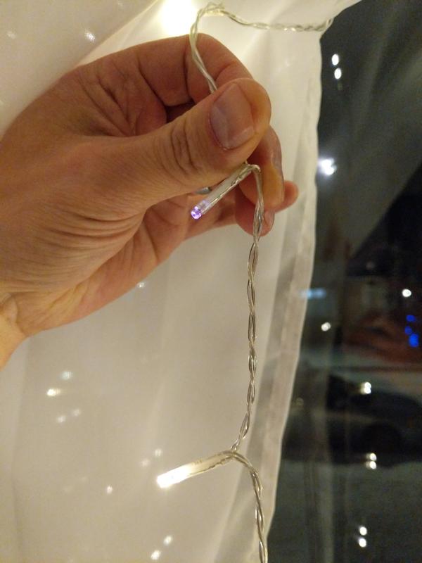 The dimmed led a week old. Probably 20hrs of use.