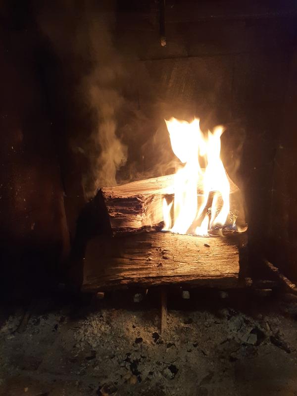 10 mins after lighting the firestarter