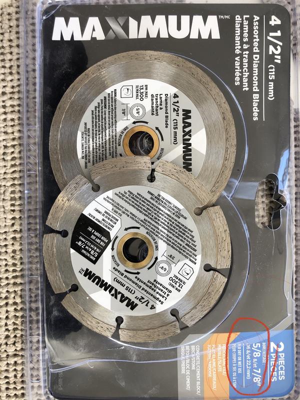 MAXIMUM 4-1/2-in Diamond Coated Circular Saw Blade Set, 2-pc