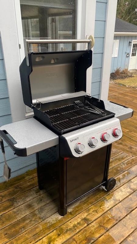 BBQ station next to my kitchen door after 2 BBQ's remember to season the grills
