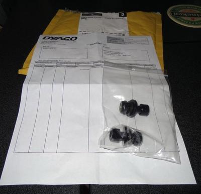 replacement bolts from manufacturer