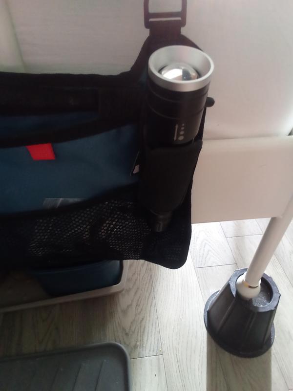 Holster sits on bar.