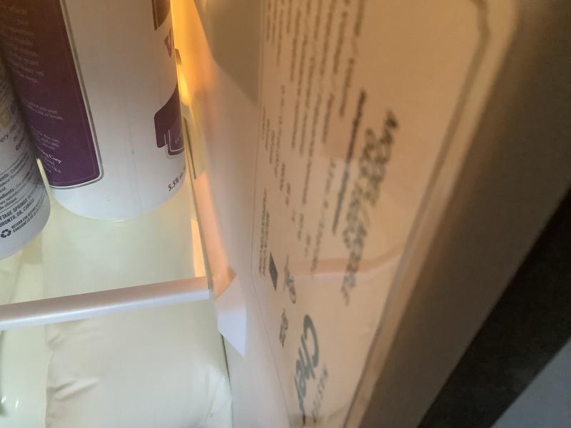 Severe gap with shelf all the way to one side