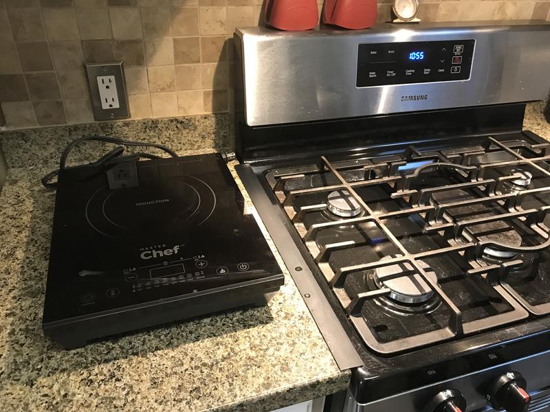 Fits nicely by my gas stove