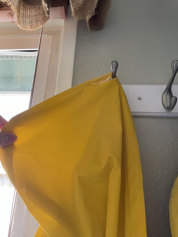 Hood ripped when hung to dry.