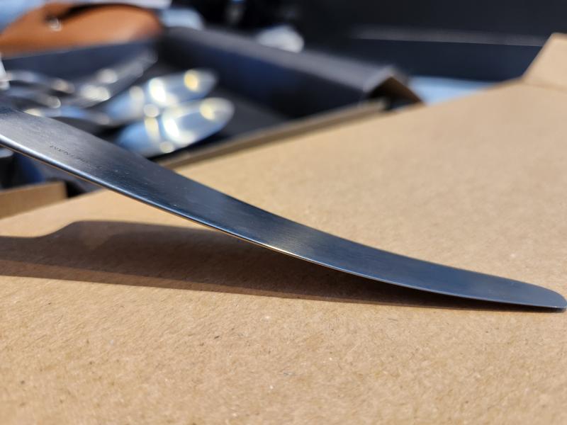 Very little pressure placed on the knife and look at that bend!!!