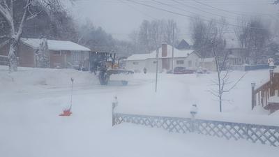 Did my driveway twice by this time... We received 2.5ft of snow in under 12 hours.