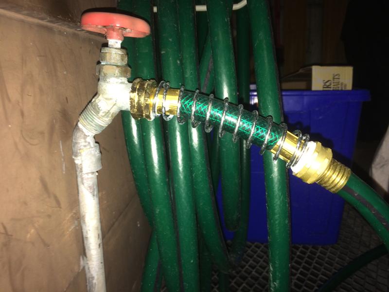 Put Teflon tape on the actual valve threading and where the Hose Saver joins the actual hose.