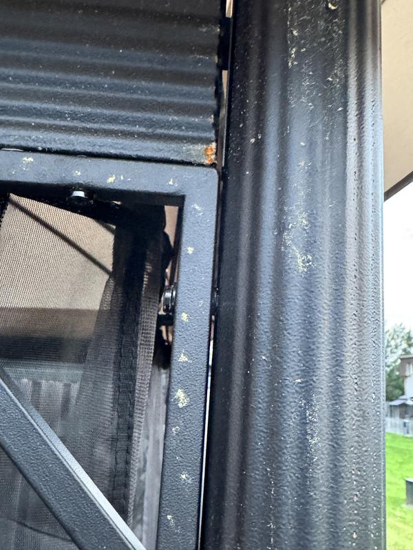 Rust forming within a week of putting up