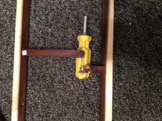 You can see how the wood stain actually entered this crack during manufacturing