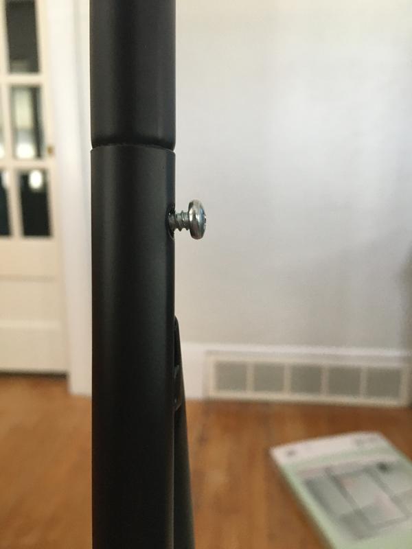 As far as the screw will go and not secure