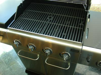 View of assembled grill