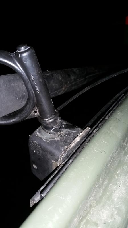 Zipties to hold it in.