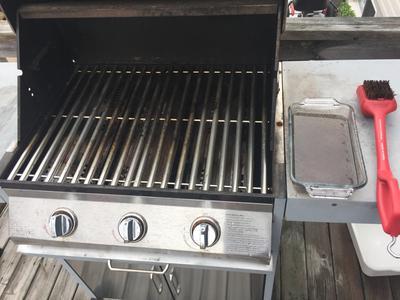 Lavage avec la brosse monster charcoal companion fait par eux pour Canadian tire , charcoal companion compagnie des usa en californie