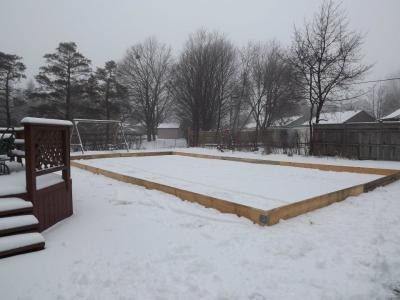 2x10 frame and about 1000 woodscrews!