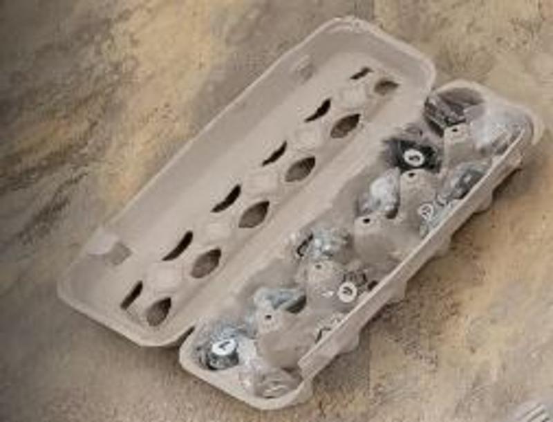 Great use of an empty egg carton.
