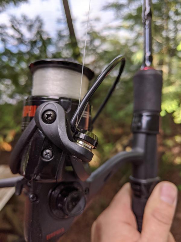 Line stuck with bail open