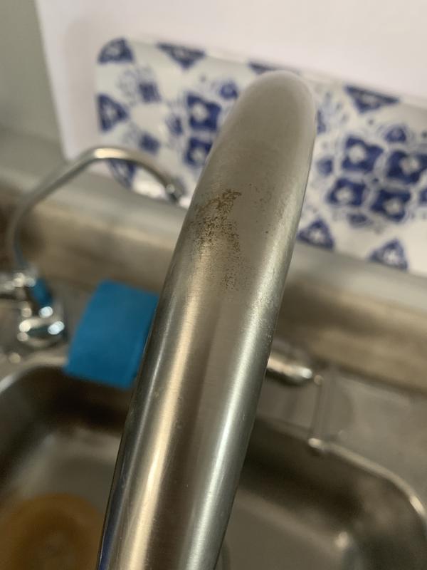 Poured hot water on that area and it started peeling