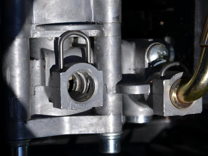 low-presure intake on pump body