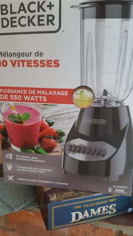 Black Decker 10 Speed Blender Black 550W Canadian Tire