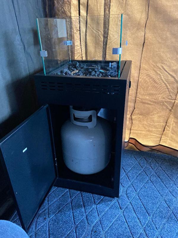 Getting ready to light the flame