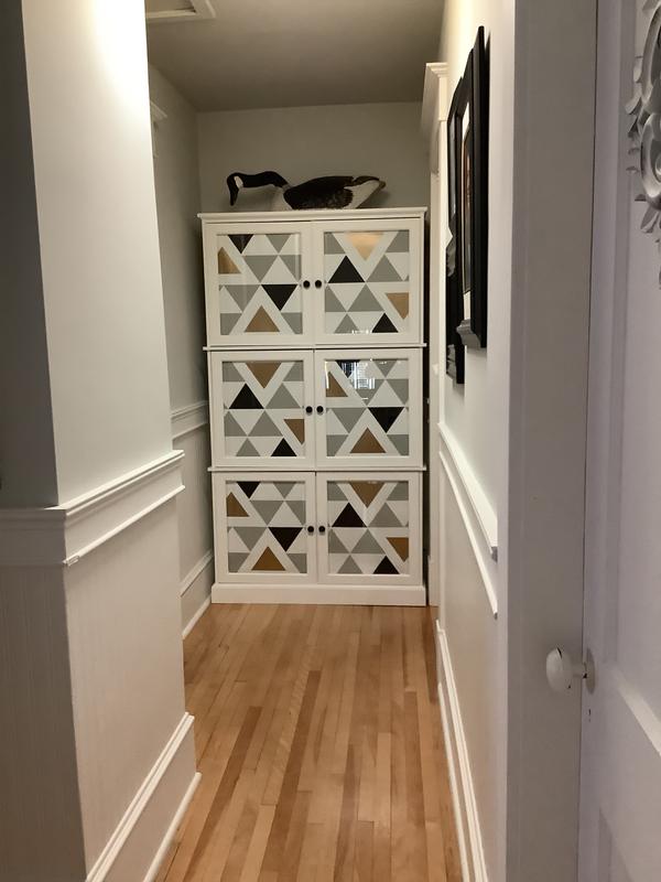 Added decorative backing to hide contents.