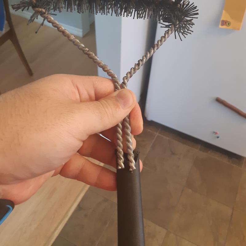 Out of broken handle. Note middle finger was used for depth reference.