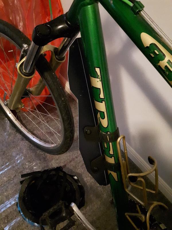 Full-sized (untrimmed) front fender on my bike.