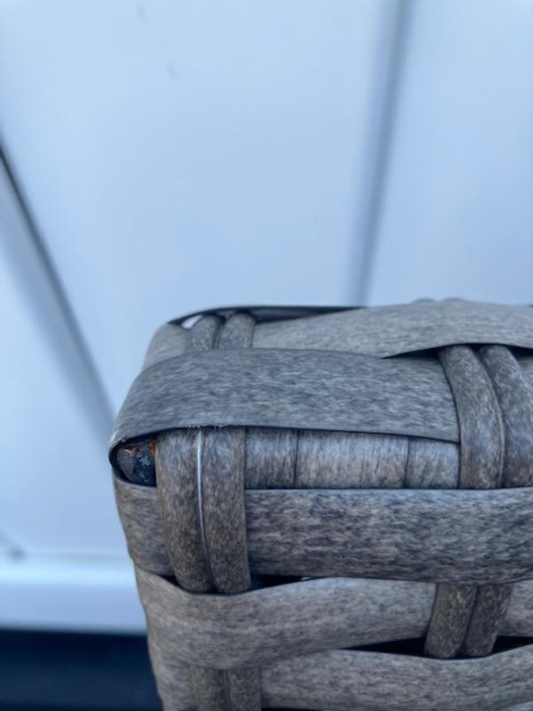 See examples of poor quality. These pictures are from a chair, loveseat and ottoman.